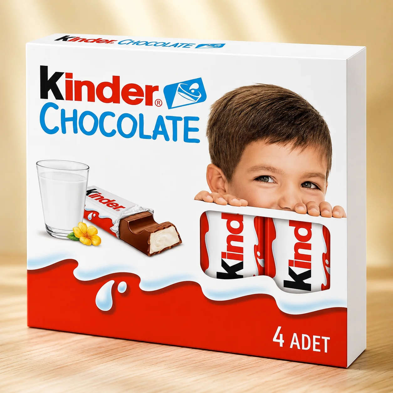 Kinder Chocolate Çikolata Bar 4x50g