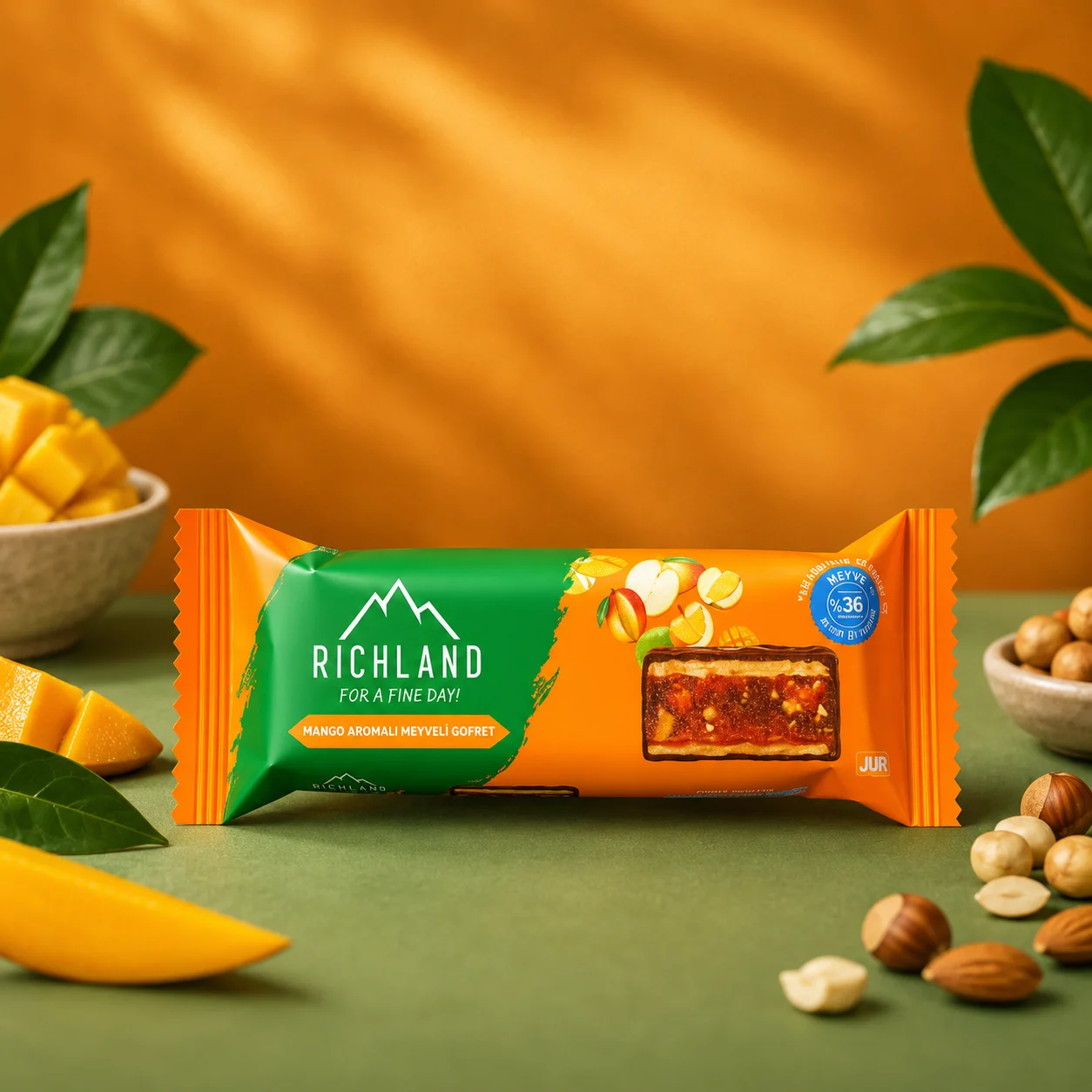 Richland Mango Aromalı Meyveli Gofret