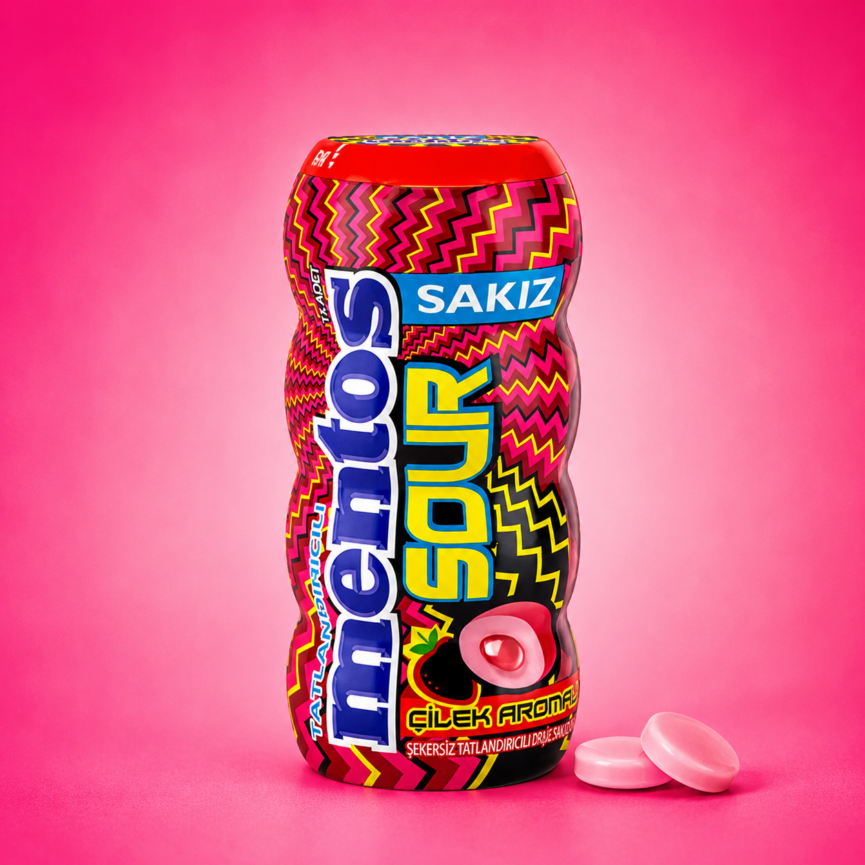 Mentos Çilek Sour 28*