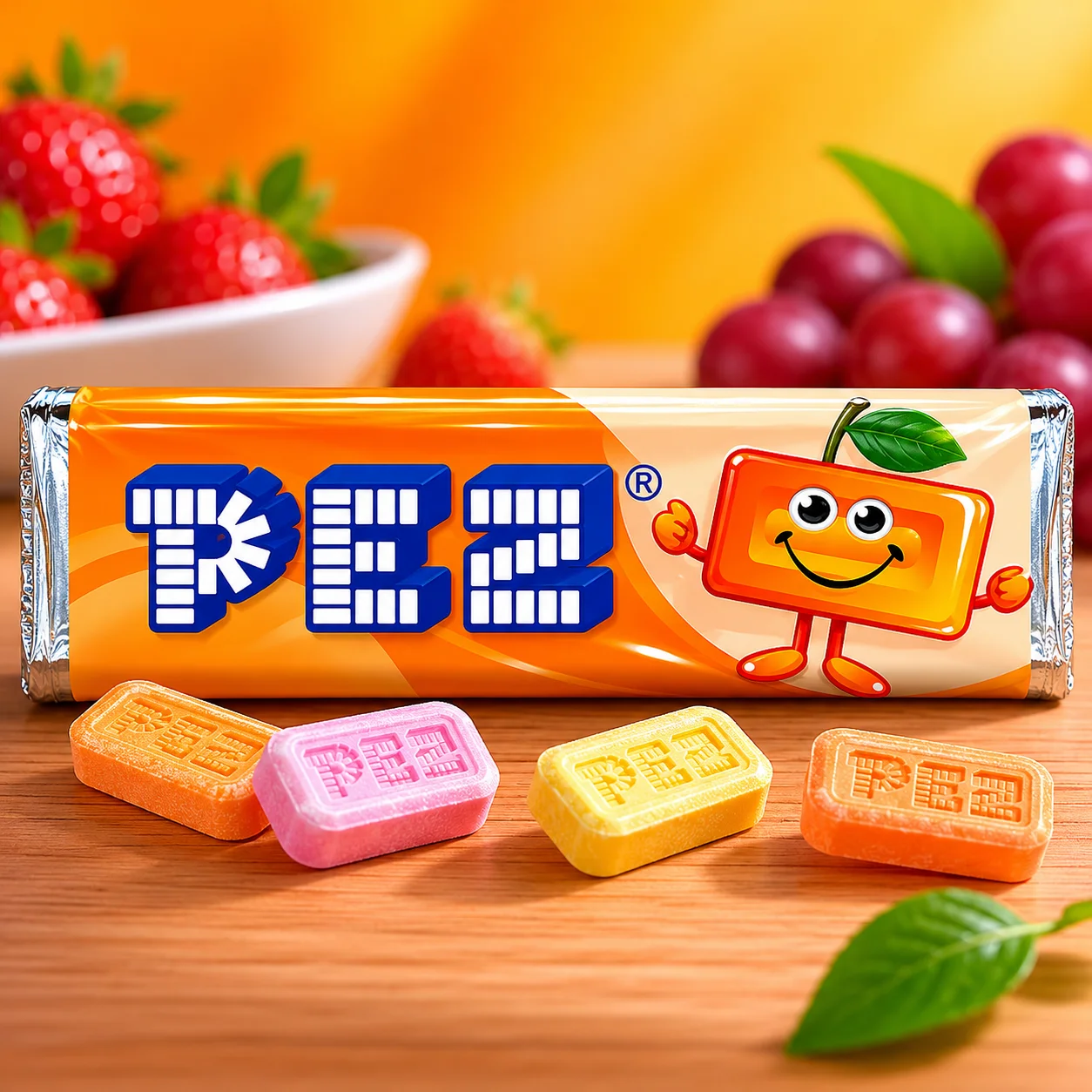 Pez Portakal Aromalı Şeker
